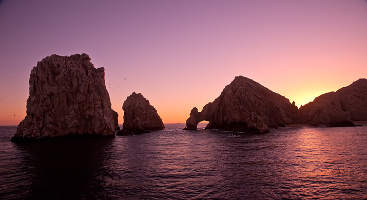 The Moon Rising Over The Sea Of Cortez And Setting In The Pacific The Moon Rising Over The Sea Of Cortez And Setting In The Pacific